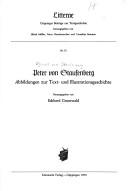 Cover of: Peter von Staufenberg: Abbildungen zur Text- und Illustrationsgeschichte (Litterae ; Nr. 53)