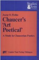 Cover of: Chaucer's Art Poetical: A Study in Chaucerian Poetics (Studies & Texts in English, 1)