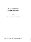 Cover of: Das indonesische Schattentheater