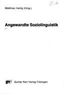 Cover of: Angewandte Soziolinguistik