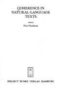 Cover of: Coherence in Natural Language Text (Papers in textlinguistics)