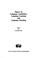 Cover of: Papers on Language Acquisition, Language Learning, and Language Teaching (Studies in descriptive linguistics)