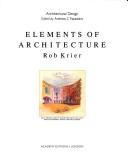 Cover of: Elements of Architecture
