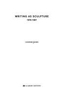 Cover of: Writing As Sculpture | Louwrien Wijers