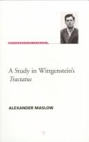 Cover of: Study Of Wittgenstein's Tractatus (Wittgenstein Studies)