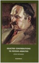 Cover of: Selected Contributions to Psychoanalysis