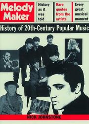 Cover of: Melody Maker history of 20th century popular music