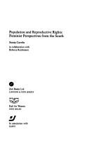 Cover of: Population and Reproductive Rights by Sonia Correa, Rebecca Reichmann