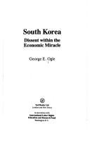 Cover of: South Korea by George E. Ogle