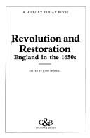 Cover of: Revolution and restoration: England in the 1650s