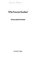 Cover of: Why Futures Studies ?