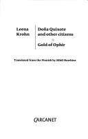 Cover of: Dona Quixote and other citizens ; Gold of Ophir