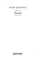 Cover of: Pastorals by Peter McDonald