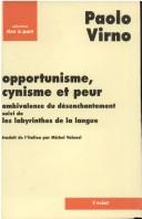 Cover of: Opportunisme, cynisme et peur