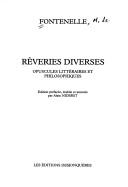 Cover of: Rêveries diverses: opuscules littéraires et philosophiques