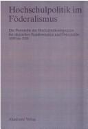 Cover of: Hochschulpolitik Im Foederalismus