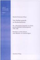 Cover of: Vom Studium generale zur Hochschulreform: die "Oberaudorfer Gespräche" als Forum gewerkschaftlicher Hochschulpolitik, 1950-1967