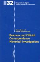 Cover of: Business And Official Correspondence: Historical Investigations (Linguistic Insights)