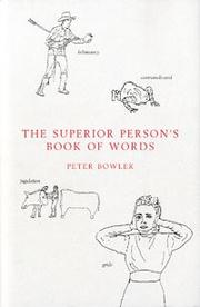Cover of: The Superior Person's Book of Words by Peter Bowler