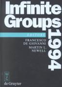 Cover of: Infinite groups 1994 | 