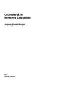 Cover of: Coursebook in Romance linguistics