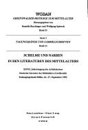 Cover of: Schelme und Narren in den Literaturen des Mittelalters by Ernst-Moritz-Arndt-Universität Greifswald. Arbeitskreis "Deutsche Literatur des Mittelalters." Jahrestagung