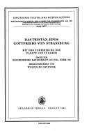 Cover of: Das Tristan-Epos Gottfrieds von Strassburg by Gottfried von Strassburg
