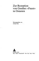 Cover of: Zur Rezeption von Goethes "Faust" in Ostasien