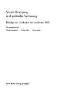 Cover of: Soziale Bewegung und politische Verfassung: Beitr. zur Geschichte d. modernen Welt