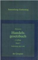 Cover of: Handelsgesetzbuch (ohne Seerecht): Kommentar