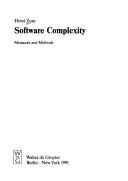 Cover of: Software Complexity | Horst Zuse