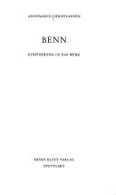 Cover of: Benn: Einführung in das Werk