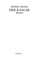Cover of: Der Kasuar: Roman