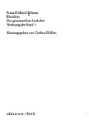 Cover of: Blutblüte: d. gesammelten Gedichte