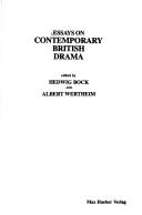 Cover of: Essays on contemporary British drama