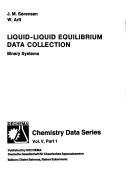 Cover of: Liquid-Liquid Equilibrium Data Collection, Part 1 by J. M. Sorensen