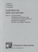 Cover of: Electrolyte Data Collection by Josef Barthel, R. Neueder, P. Schroder, M. Munsterer, R. Buchner, Josef Barthel, R. Neueder, P. Schroder