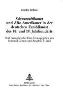 Cover of: Dunkle Reflexe Schwarzafrikaner and Afro Amerikaner (New York University Ottendorfer series)