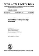 Leopoldina-Förderpreisträger berichten by Alfred Schellenberger