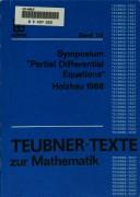 Symposium "Partial Differential Equations" by Symposium "Partial Differential Equations" (1988 Karl-Weierstrass-Institute of Mathematics Berlin)