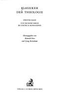 Cover of: Klassiker der Theologie by herausgegeben von Heinrich Fries und Georg Kretschmar.