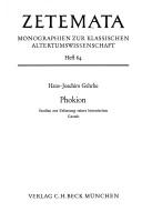 Cover of: Phokion by Hans-Joachim Gehrke, Hans-Joachim Gehrke