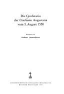 Die Confutatio der Confessio Augustana vom 3. August 1530 by Charles V, Holy Roman Emperor