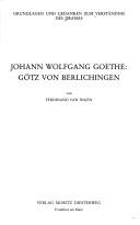 Cover of: Johann Wolfgang Goethe, Götz von Berlichingen