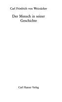 Cover of: Der Mensch in seiner Geschichte
