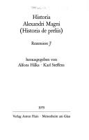 Historia Alexandri Magni (Historia de preliis) by Leo Archipresbyter