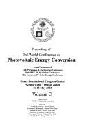 Cover of: Proceedings of 3rd World Conference on Photovoltaic Energy Conversion by World Conference on Photovoltaic Energy Conversion (3rd 2003 Osaka, Japan)