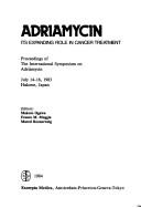 Cover of: Adriamycin | International Symposium on Adriamycin (1983 Hakone-machi, Japan)