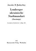 Cover of: Lemberger ukrainische Stadtmundart: (Znesinnja)