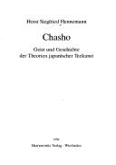 Cover of: Chasho by Horst Siegfried Hennemann